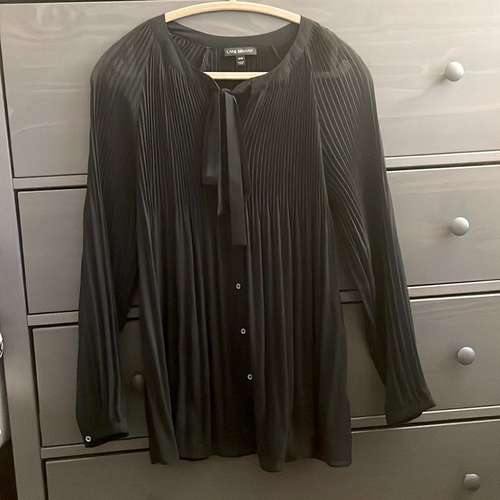 Sheer Lane Bryant Black Blouse size 14/16